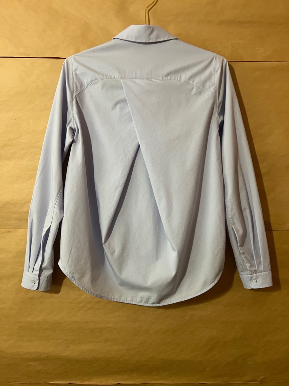 Lululemon | Full Day Ahead Shirt Button Front Top Back Pleat Serene Blue Size 4 - Picture 10 of 13